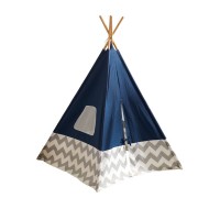 Cort mare copii Kidkraft ALbastru stil indian - DELUXE PLAY TEEPEE - Navy Blue Cort mare copii Kidkraft ALbastru stil indian - DELUXE PLAY TEEPEE - Navy Blue